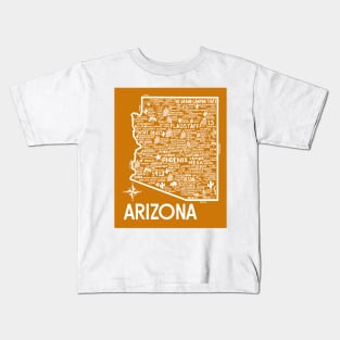 Arizona Map Kids T-Shirt